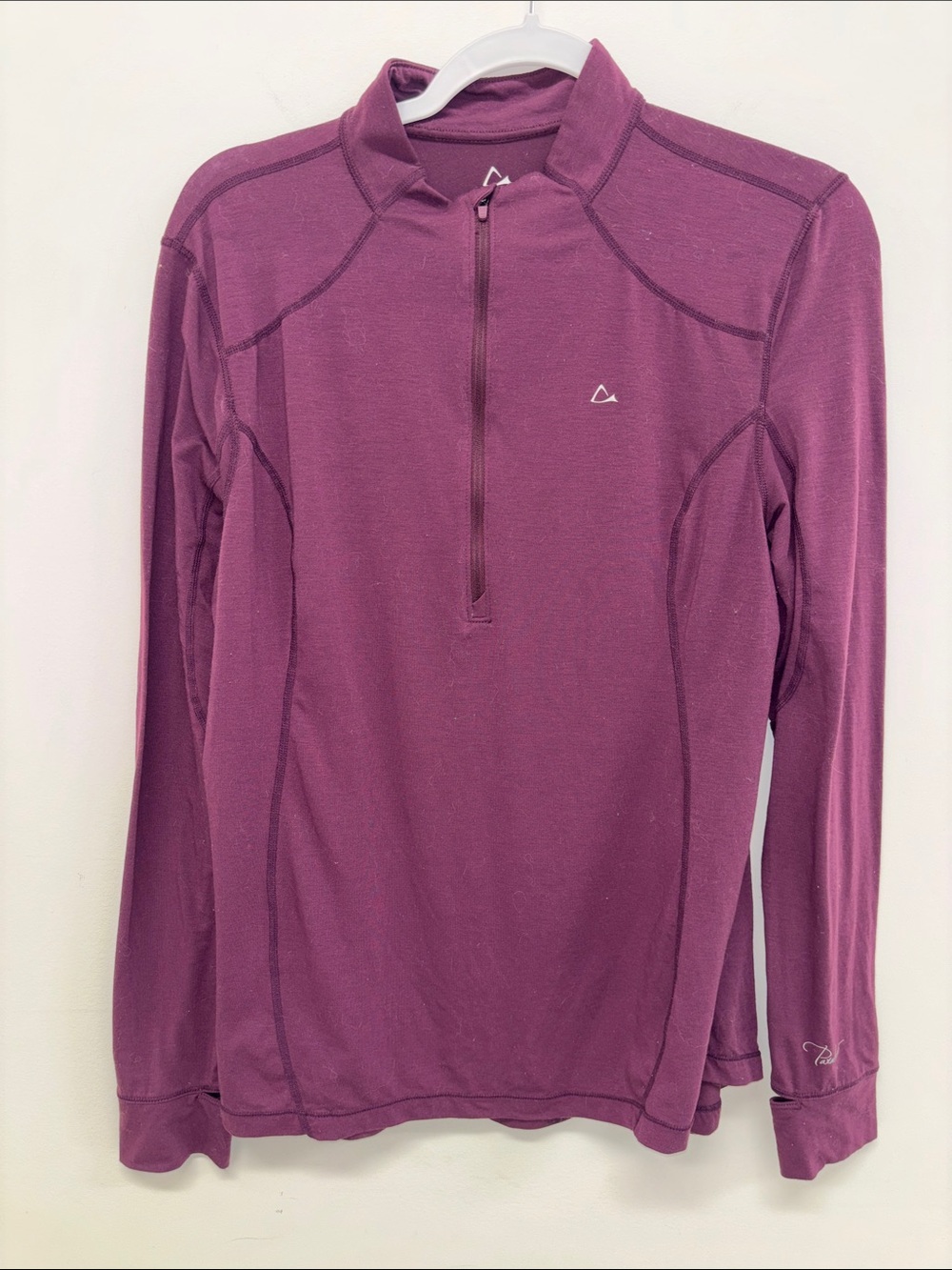 Paradox merino wool blend half 1-2 zip base layer shirt top XL Drirelease